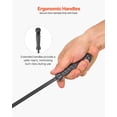 thumbnail image 6 of Neatifyes Fireplace Tool Set, 4 PCS Fire Tool Set and Holder with Three-Prong Stand, Ash Shovel, Brush, Fire Place Poker, Wrought Iron Fireplace Accessories for Campfire Indoor/Outdoor, Black, 6 of 9