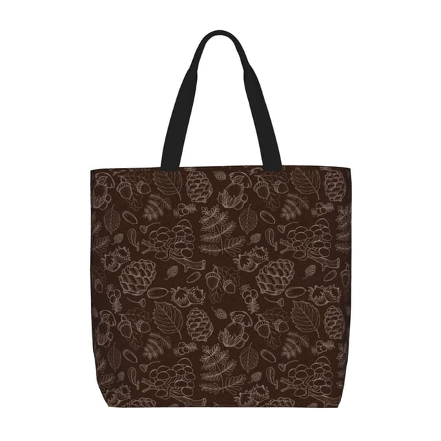 Easygdp Autumn Brown Plants Bolsa Tote para Mujer, Bolso de Hombro para Trabajo, Playa, Viajes, Compras y Supermercado