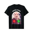 thumbnail image 2 of NUEVA camiseta de edición limitada con el meme "John Pork Is Calling" para adultos, hombres, mujeres, adolescentes y jóvenes., 2 of 7