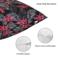 thumbnail image 3 of Pofeuu Colorful Hawaii Palms Print Double-sided plush pillowcase Square Throw Pillow Covers Pillows Cover for Living Room Bedroom Sofa Couch Cushion Cover（No pillow core）-24"x24", 3 of 7