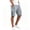 Gray, variant on Sheghy Cargo Shorts for Men 100%Cotton Men Solid Faddish Summer Casual Multiple Pockets Elastic Waist Sport Outdoors Shorts Pants