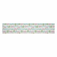 thumbnail image 2 of MKHERT Cute Flamingos Birds and Palm Leaves on Stripes Table Runner Home Decor for Wedding Banquet Decoration 16x72 Inch, 2 of 2