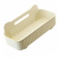 thumbnail image 4 of Estante de ducha de pared con soporte resistente, de polipropileno, multifuncional, color crema, M, 4 of 14