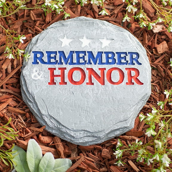 Patriotic Memorial Garden Stone