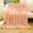Pink, variant on Striped Jacquard Imitation Rabbit Hair Cover Blanket Black Blanket - 1 * Quilt, Polyester-Cotton Blend