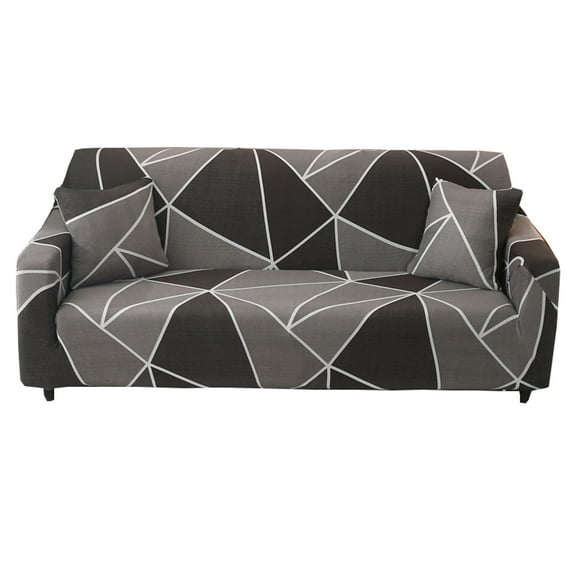 Dowbom Sofa Slipcover for 1 2 3 4 Seater,Stretch Sofa Cover with 2 Pillowcase Furniture Protector Washable Non-slip Printed Couch Cover for Living Room bedroom-S(90-140cm)-A