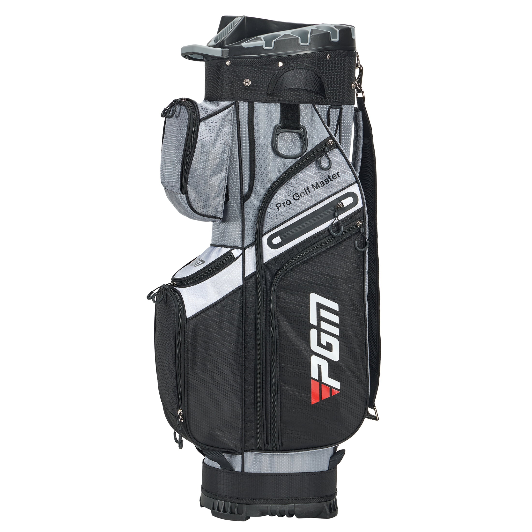 PGM Golf Cart Bag 14 Way Organizer Divider Silent Top Waterproof Bag/Black
