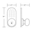thumbnail image 2 of MiLocks BLQKK-01SN Bluetooth/Keypad Doorknob, Satin Nickel, 2 of 5