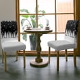 thumbnail image 3 of Chair Covers for Dining Room Set of 4,Winter White Christmas Trees Stretch Seat Protector Removable Washable Chairs Slipcovers for Kitchen Banquet Wedding Hotel,Winter Snowflakes on Black, 3 of 6