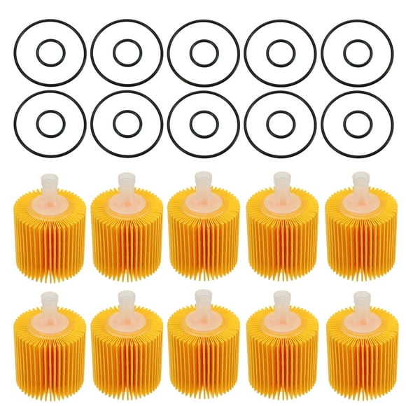 Unique Bargains 10 Set Engine Oil Filter 04152-YZZA1 04152-31090 04152-YZZG1 for Toyota Avalon Camry Highlander RAV4 Tacoma Sienna