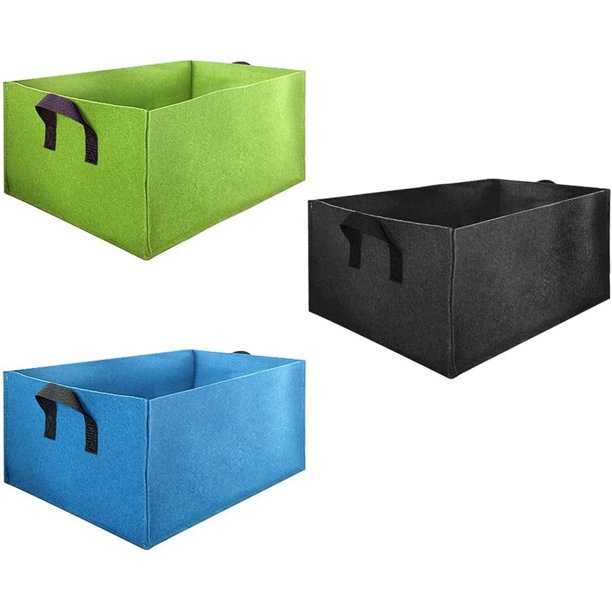 SSAWcasa 3Pcs Fabric Raised Garden Beds Garden Grow Bags Gallon