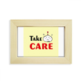 thumbnail image 1 of Careful Interest Attend Warning Desktop Decorate Photo Frame Picture Art Painting 5x7 inch, 1 of 3