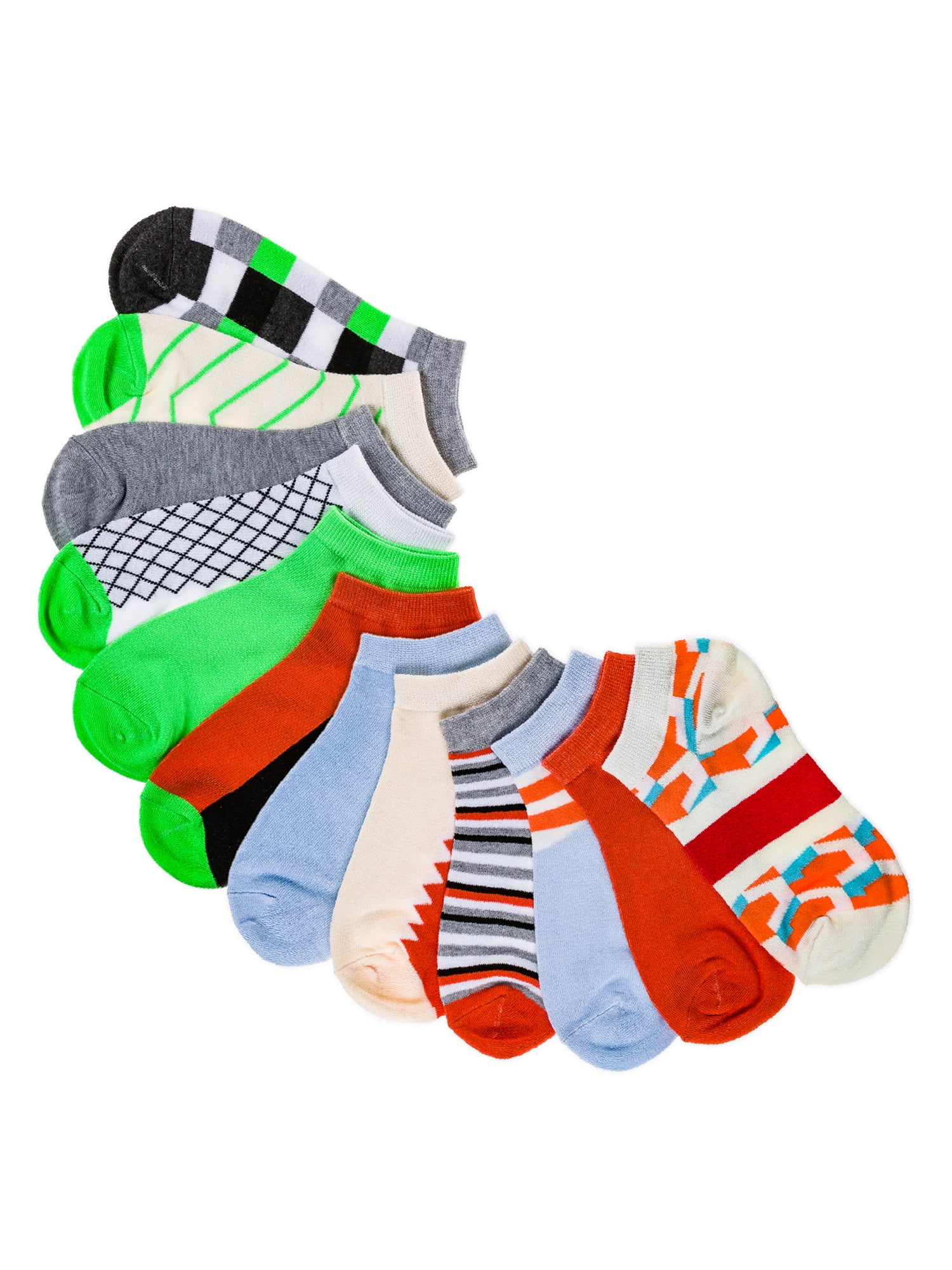 Gallery Seven Female Multicolor Fashion Ankle Socks - 12 Pack