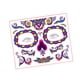 thumbnail image 4 of Pegatinas temporales para la cara de Halloween Yinane con diseño floral Estilo A, 4 of 8