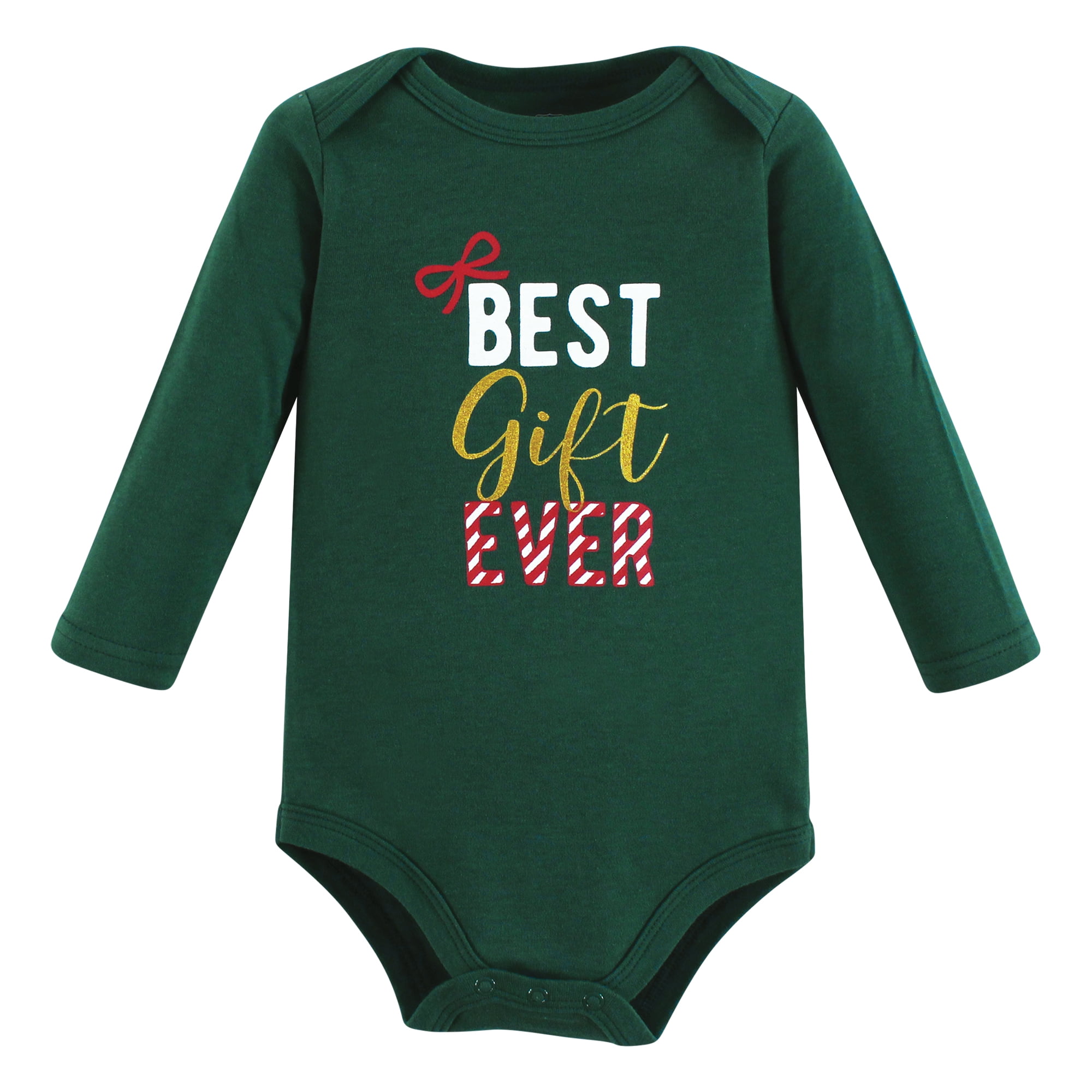 Hudson Baby 2 Cotton Bodysuits and Pant Set, Newborn- 24 Months