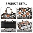 thumbnail image 4 of Large Capacity Tote Bag,White Leopard Basketballs Pattern Handbag Fashion Luxury Tote Bag,15.7"x13"x 5.1" Inches,Laptop Compatible, 4 of 6