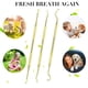 thumbnail image 5 of Herramientas dentales, cuidado bucal, juego de tres piezas, limpiador dental tipo azada, quitamanchas de dientes, sonda de ángulo curvo, 5 of 5