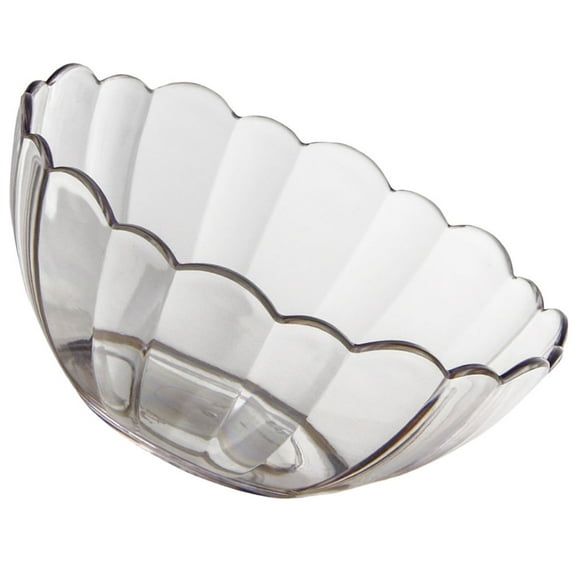 Soimiss Household Transparent Acrylic Bowl for Kitchen Salad Fruit Ice Cream Serving
