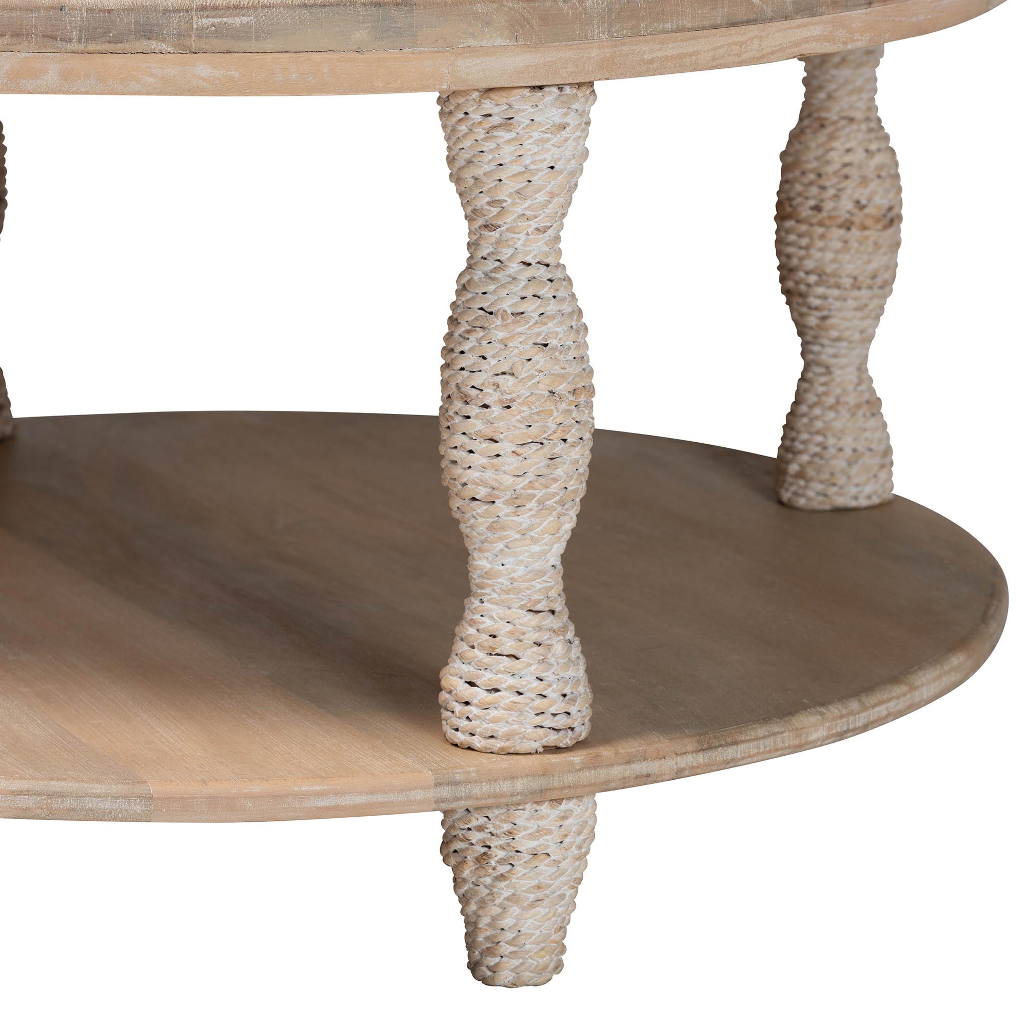 bali & pari Lejane Cottage Coffee Table, 2-Tier, White Wash