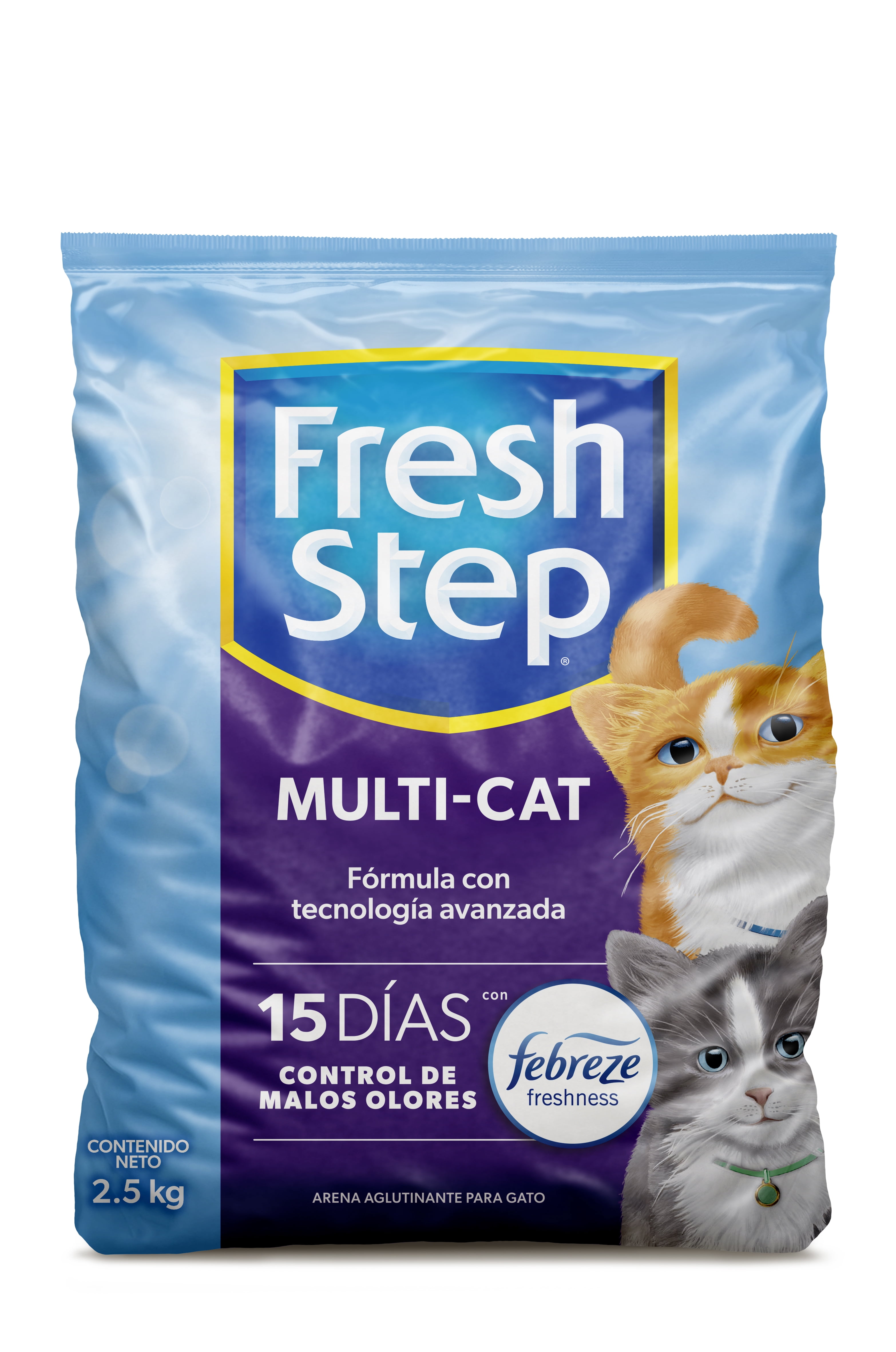 Arena para gato Fresh Step Multicat 2.5 kg | Bodega Aurrera en línea