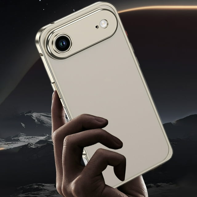 WIFKLSIIPG Case U Ltra Thin Metal Frame Heat Dissipation Case with Lens Protector for I 17/air/ Pro/ ProMax