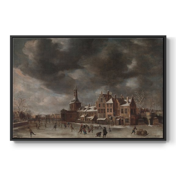Vintage Landscape-CCCLXXXVIII By Wexford Home Framed in Black Wood Gallery Wrapped Canvas 17 in. x 25 in.