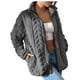 thumbnail image 2 of Chaquetas y abrigos casuales sin capucha de manga larga para mujer, suéter liso de manga larga con cremallera, abrigo casual, chaqueta para mujer, 2 of 5