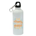 thumbnail image 1 of Give Thanks White Aluminum Sports 20 oz Water Bottle, 1 of 1
