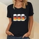 thumbnail image 2 of Blusa de mujer Oktoberfest Camiseta de cuello redondo Estampado de verano Jersey de manga corta Camiseta de mujer para hombre Tops Camisa Pompotops  hfajkhk135635, 2 of 5