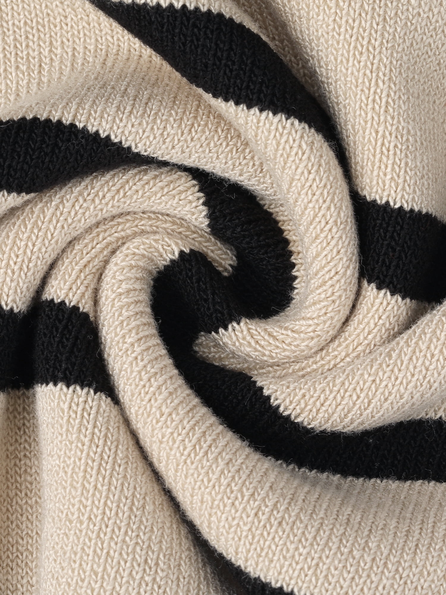 DARING DIVA Women's Maternity Stretchy Knit Short Sleeve Sweater S Black Beige Striped