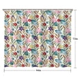 thumbnail image 5 of Pioneer Flower Floral Print Pattern Shower Curtain 84"x72" ,Bathroom Decorative Shower Curtains Set with 12 Hooks,Modern Waterproof Washable Shower Curtain, 5 of 6