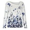 thumbnail image 4 of EQWLJWE Blouses à Manches Longues pour Femmes Pull Col en V Ample, 4 of 6