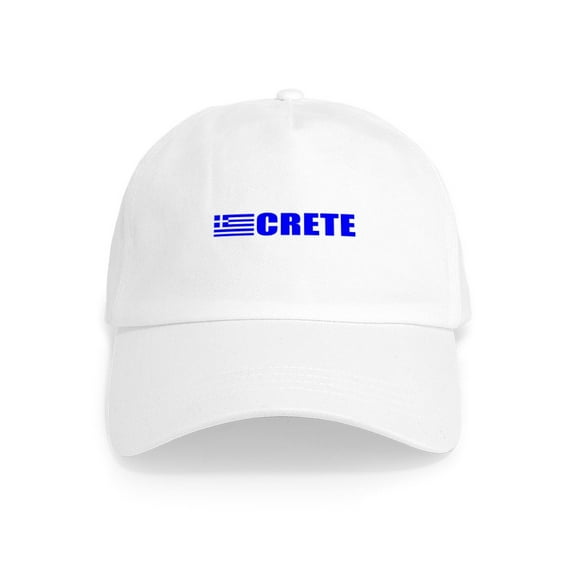 CafePress - Crete, Greece Cap - Adjustable 100% Brushed Unisex Casual Cotton Baseball Cap, Beige, 1