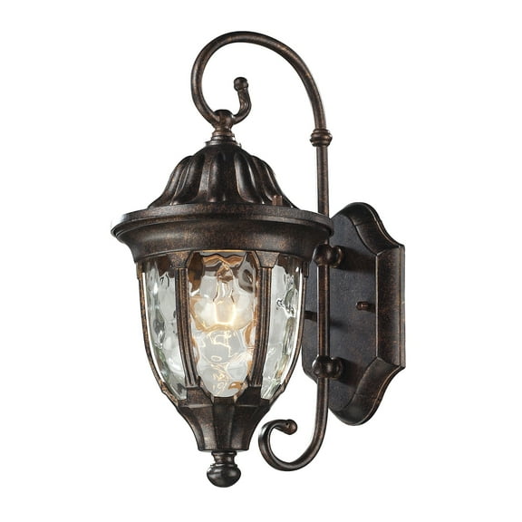 Elk Home 7-Inch Wide Outdoor Glendale Wall Sconce, Regal Bronze