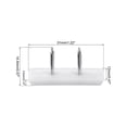 thumbnail image 2 of Clavo deslizante para patas de muebles, protector de patas de silla y mesa cuadrada 31mm x 12mm plástico 60pcs, 2 of 4