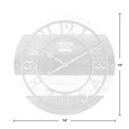 thumbnail image 4 of FirsTime 99687 Shabby Wood Wall Clock Gray, 4 of 4