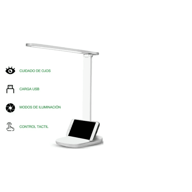 Lampara de lectura recargable Malubero Led ajustable Aluminio Malu475