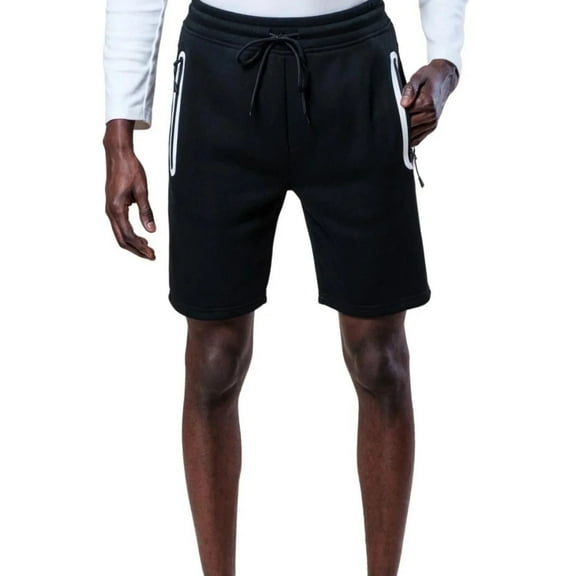 Brooklyn Cloth Men’s 5" Inseam Heat Seal Zip Pocket Shorts, Polyester, Black , Size Small