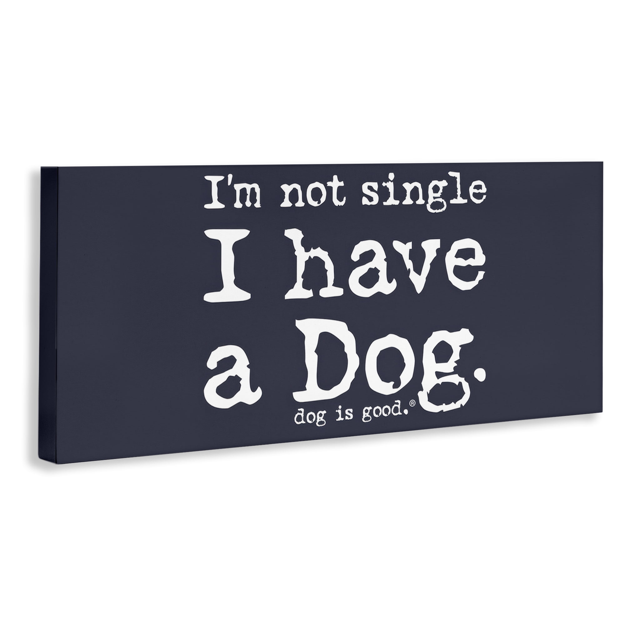 Stupell Industries Not Single Have a Dog Animals Painting Wrapped Canvas Art Print Wall Art, 48 x 20