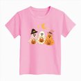 thumbnail image 4 of KPOPLK Halloween Shirt for Toddler Girls Ghost Graphic Tshirt Cute Season Short Sleeve Tops for Kids Size 2-3 Years,Pink, 4 of 4