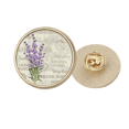 thumbnail image 1 of Broche de metálico Unbranded Planta de flor de lavanda violeta 2,7 cm, 1 of 3