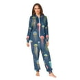 thumbnail image 2 of FORMRS Onesies Pajama for Adults Unisex Hoodie Winter Jumpsuit One Piece Sleepwear, Sizes S-2XL, Cartoon Jellyfish Pattern, 2 of 7