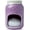 Purple, variant on Ceramic Kitchen Sponge Holder - Farmhouse Style Sink Caddy - Mason Jar Decorative Kitchen Accessory - Country Rustic Sink Decor - Includes Free Sponge - Grey