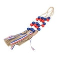 thumbnail image 3 of Independence Day Wood Bead Tassels Garlands Farmhouse Rustic Bead Hanging Ornaments for 4Th Of Decor, 3 of 8