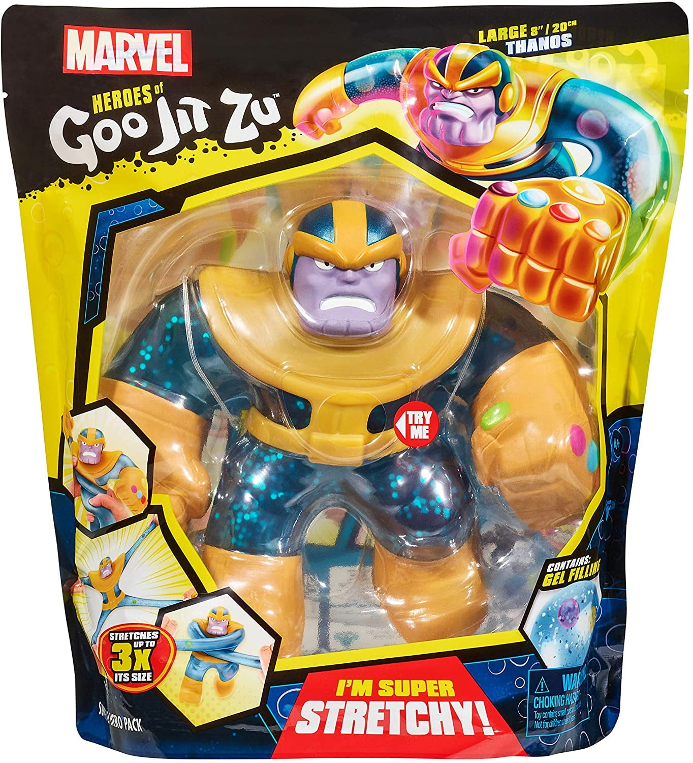 Heroes of Goo JIT Zu Marvel Supagoo Hero Pack Thanos Action Figure 8 Inch Kids for sale online