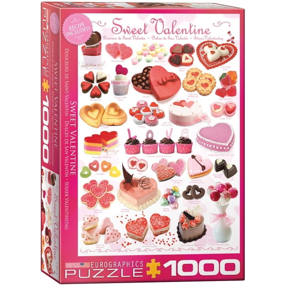 EuroGraphics Sweet Valentines Jigsaw Puzzle – 1000 Pieces, Romantic Holiday Artwork
