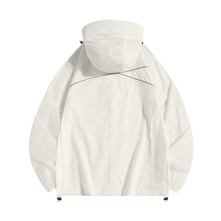 Mens Sun Protection Breathable Jacket with Zipper Pocket UPF 50+