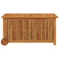 thumbnail image 2 of vidaXL Outdoor Wooden Deck Box, Water-Resistant with Wheels, 2 of 36