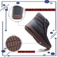 thumbnail image 7 of Cyiecw Womens Mens Snow Boots Waterproof Non Slip Ankle Booties Outdoor Warm Shoes Slip on Boots, 7 of 7