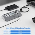 thumbnail image 4 of Adaptador multipuerto USB C Hub Mosirui 9 en 1 con 4K HDMI 100 W PD, 4 of 7